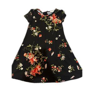 Black floral dress